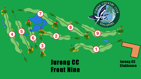 Jurong Country Club front 9 layout